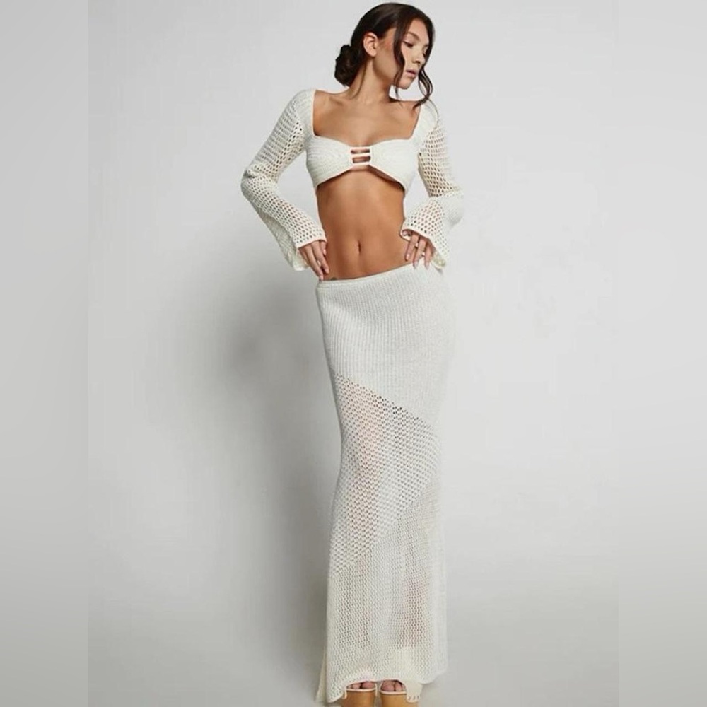 Tiger Mist Macauley White Crochet Set